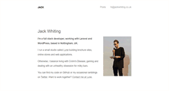Desktop Screenshot of jackwhiting.co.uk